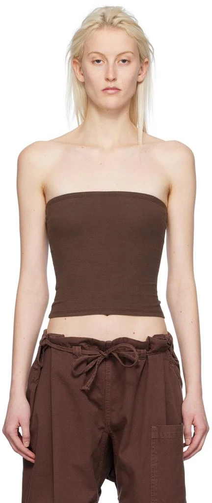 Gil Rodriguez Brown Convertible Tube Top 1