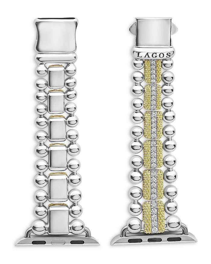 LAGOS Caviar 18K Gold & Diamond Apple Watch® Bracelet - 38mm-45mm 3