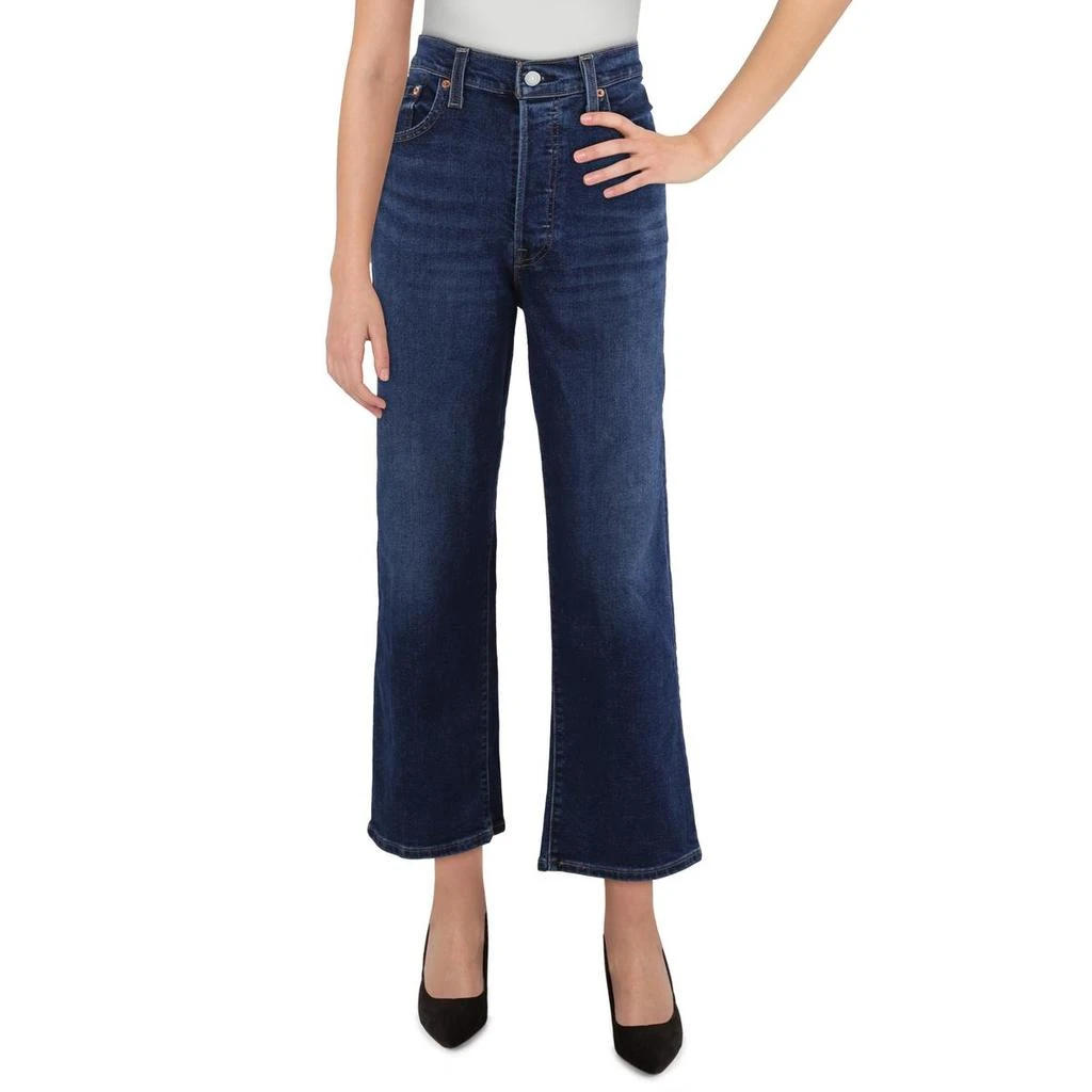 Levi's Ribcage Womens Stretch Denim Straight Leg Jeans 1