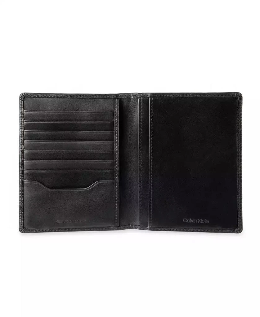 Calvin Klein Men's Leather Passport Wallet with Airtag Holder Luggage Tag, 2-Piece Set 4