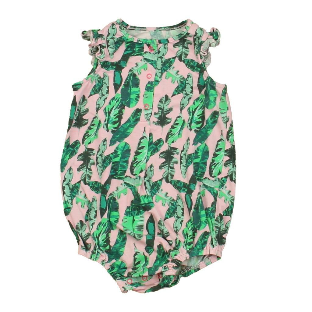 Egg Girls Green | Pink Romper