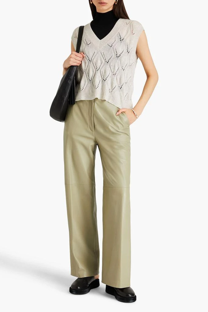 Autumn Cashmere Pointelle-knit cashmere vest 2