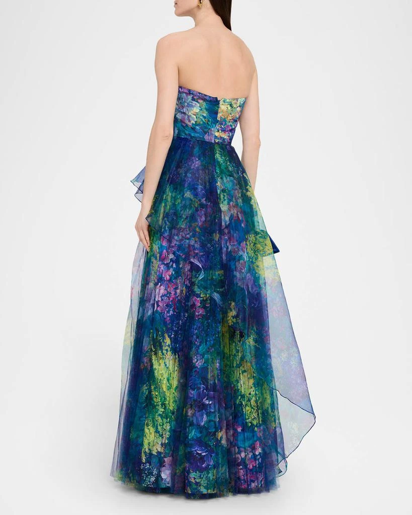 Theia Taya Strapless Organza Gown 3