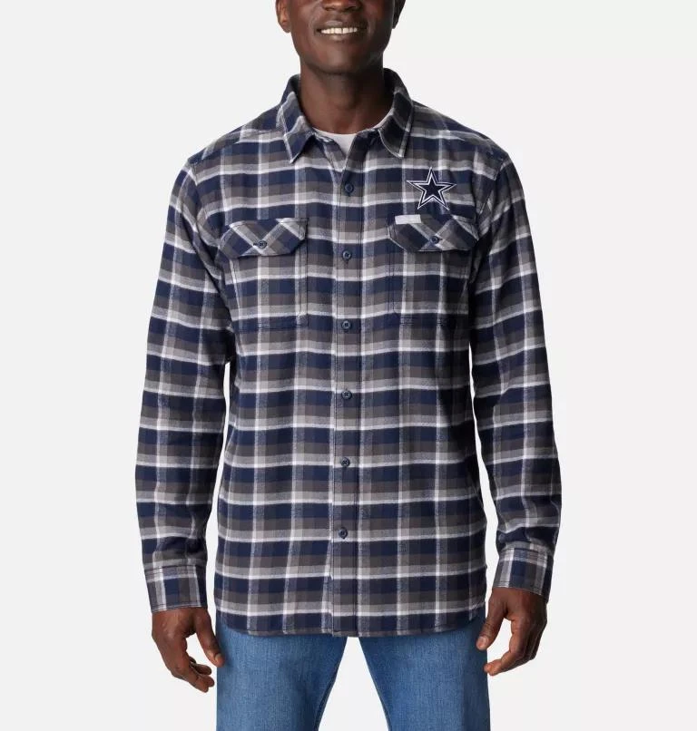 Columbia Columbia Men's Flare Gun  Flannel Long Sleeve Shirt - Dallas Cowboys- 1