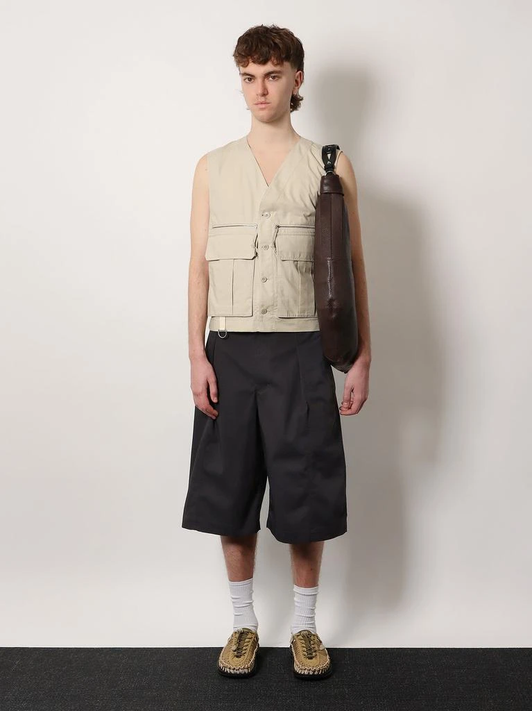 Lemaire Cotton shorts with maxi pleats 2