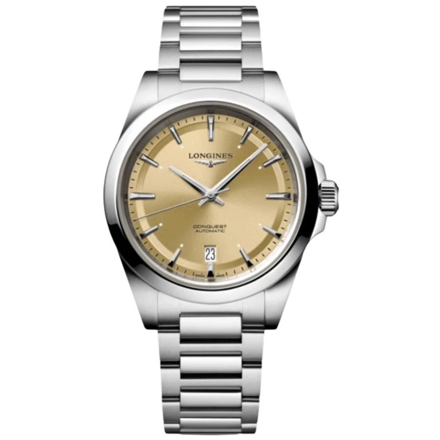 Longines Conquest Automatic Champagne Dial Steel Men's Watch L3.720.4.62.6 1