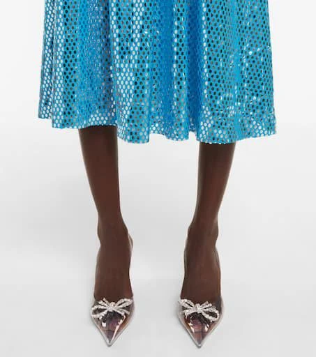 Amina Muaddi Rosie embellished slingback pumps 4