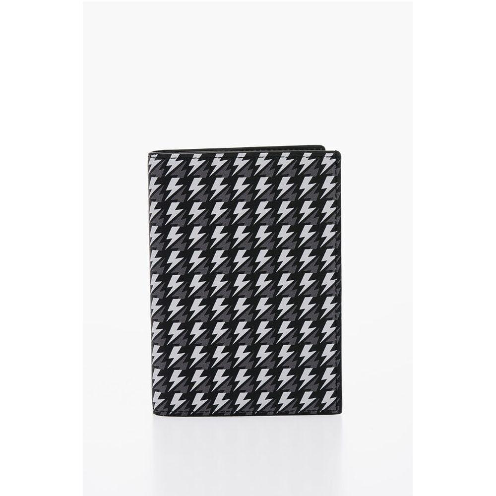 Neil Barrett All Over Logo Leather Men's Wallet