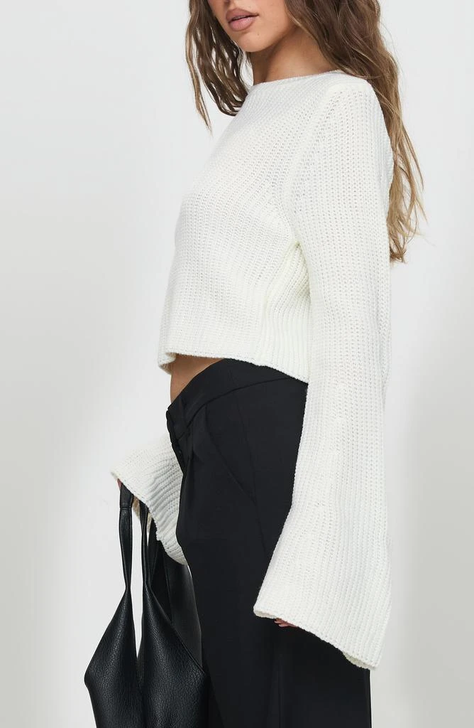 Princess Polly Coastline Bell Sleeve Crop Sweater 3