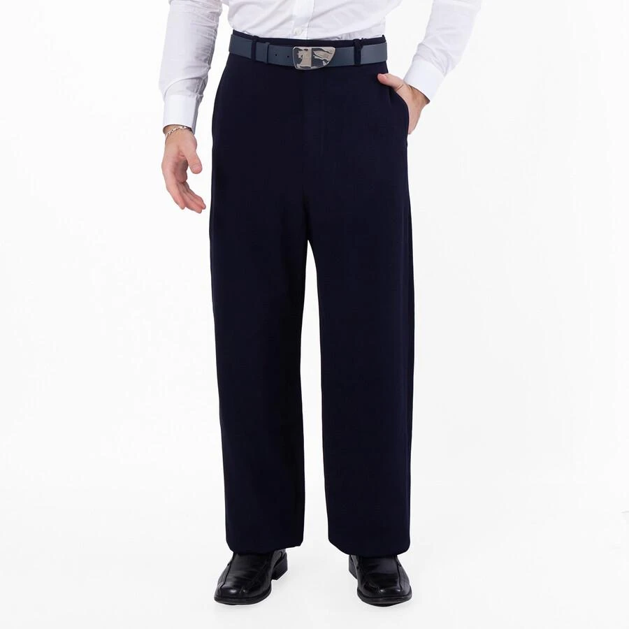 Balenciaga Balenciaga Men's Dark Navy Large-Fit Tailored Trousers, Brand Size 46 (Waist Size 30")