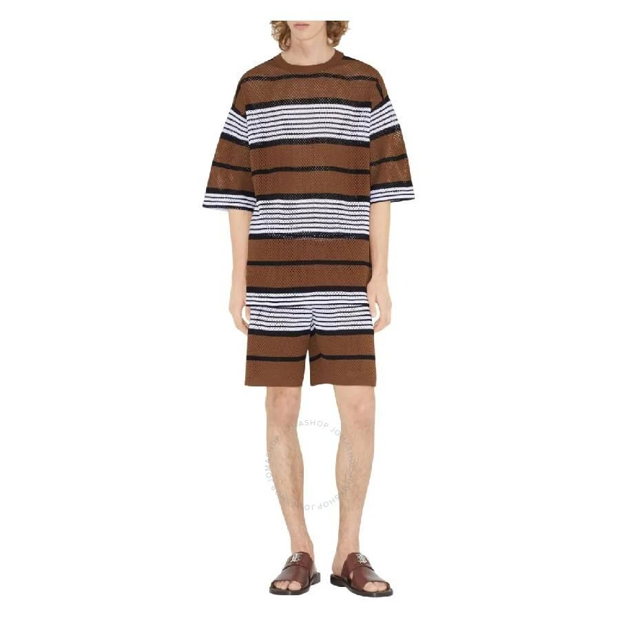 Burberry Stripe-Print Oversized T-Shirt 2