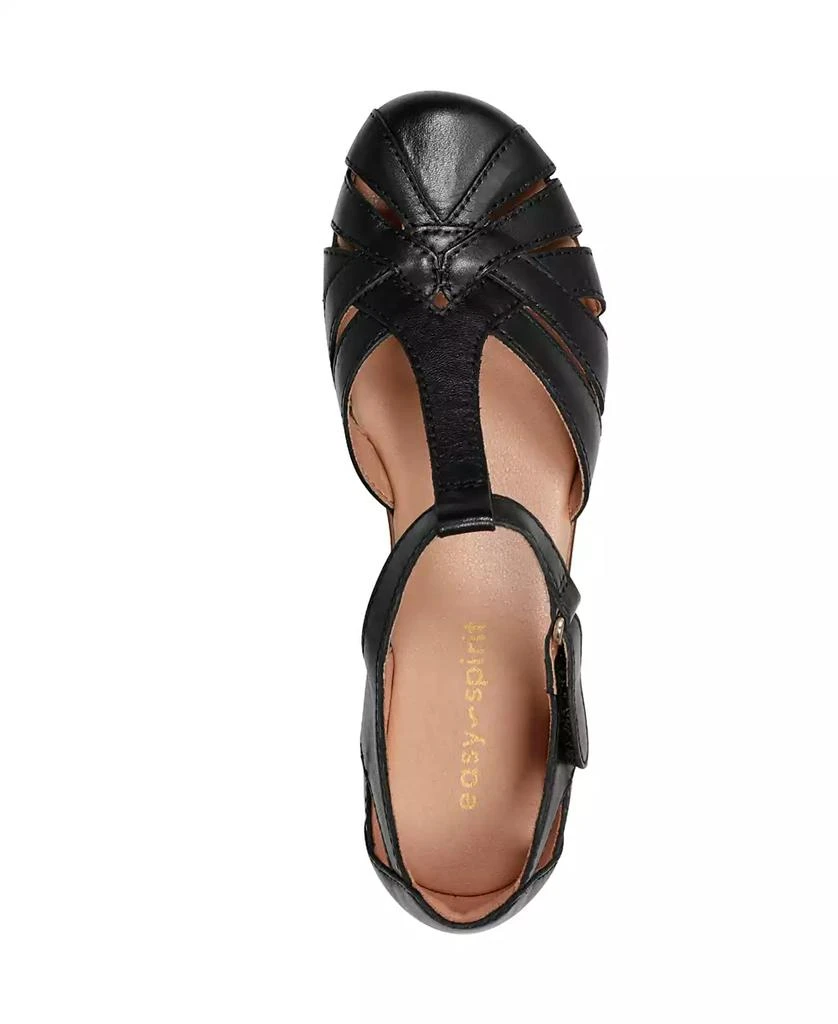 Easy Spirit Women's Darlyn T-Strap Woven Flats 4