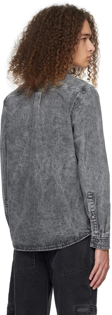 Hugo Boss Gray Acid Wash Denim Shirt 3