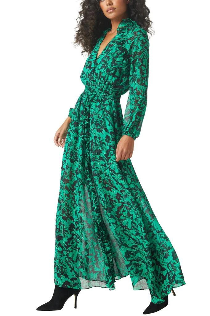 MISA Jocasta Dress In Emerald Abstract 3
