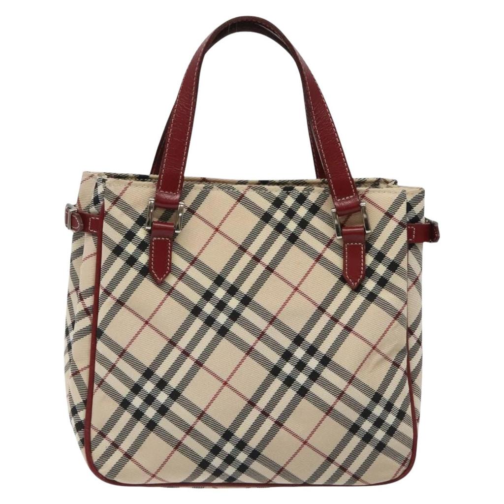 Burberry Nova Check Canvas Handbag (Pre-Owned)