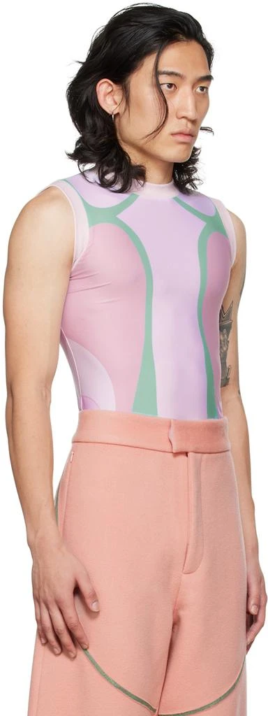 YULONG XIA SSENSE Exclusive Pink Polyester T-Shirt 2