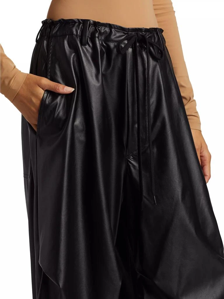 MM6 Faux Leather Parachute Pants 6