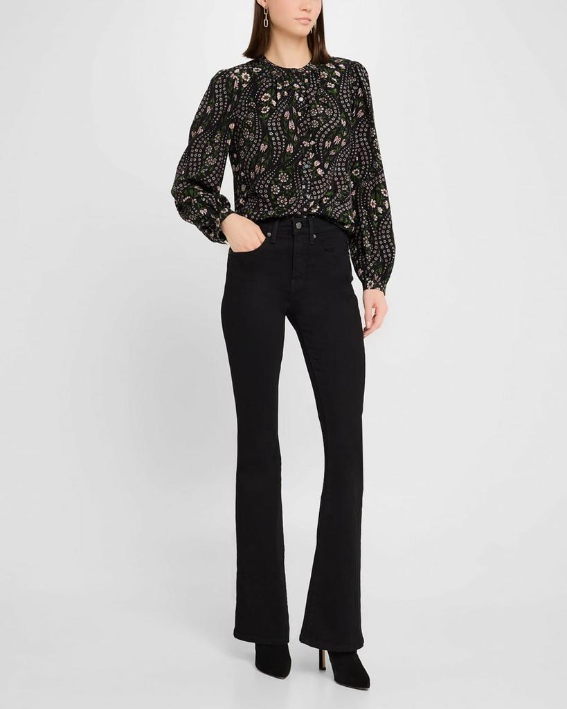 VERONICA BEARD Beverly High-Rise Skinny Flare Jeans