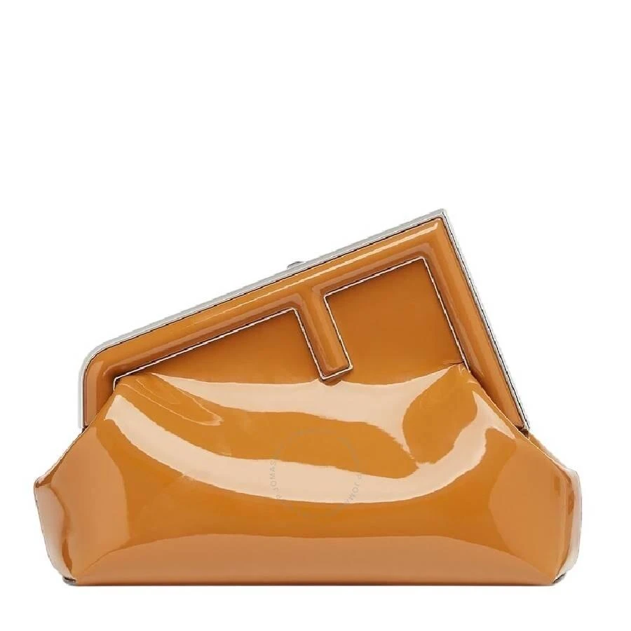 Fendi First Midi Patent Leather Clutch Bag 1