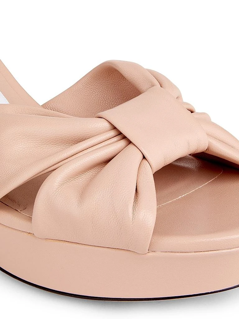 Jimmy Choo Heloise 80MM Leather Platform Sandals 5