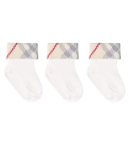 Burberry Baby set of 2 cotton-blend socks 1
