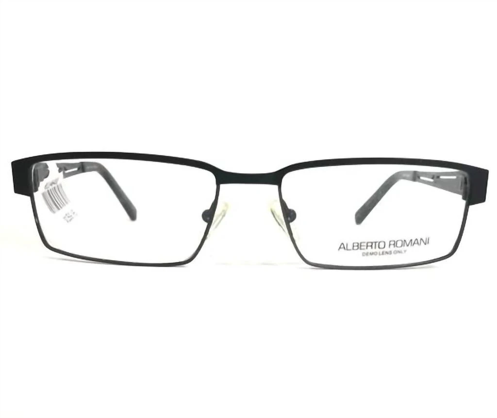 Alberto Romani Men
s Ar810 Rectangular Eyeglasses In Black 2