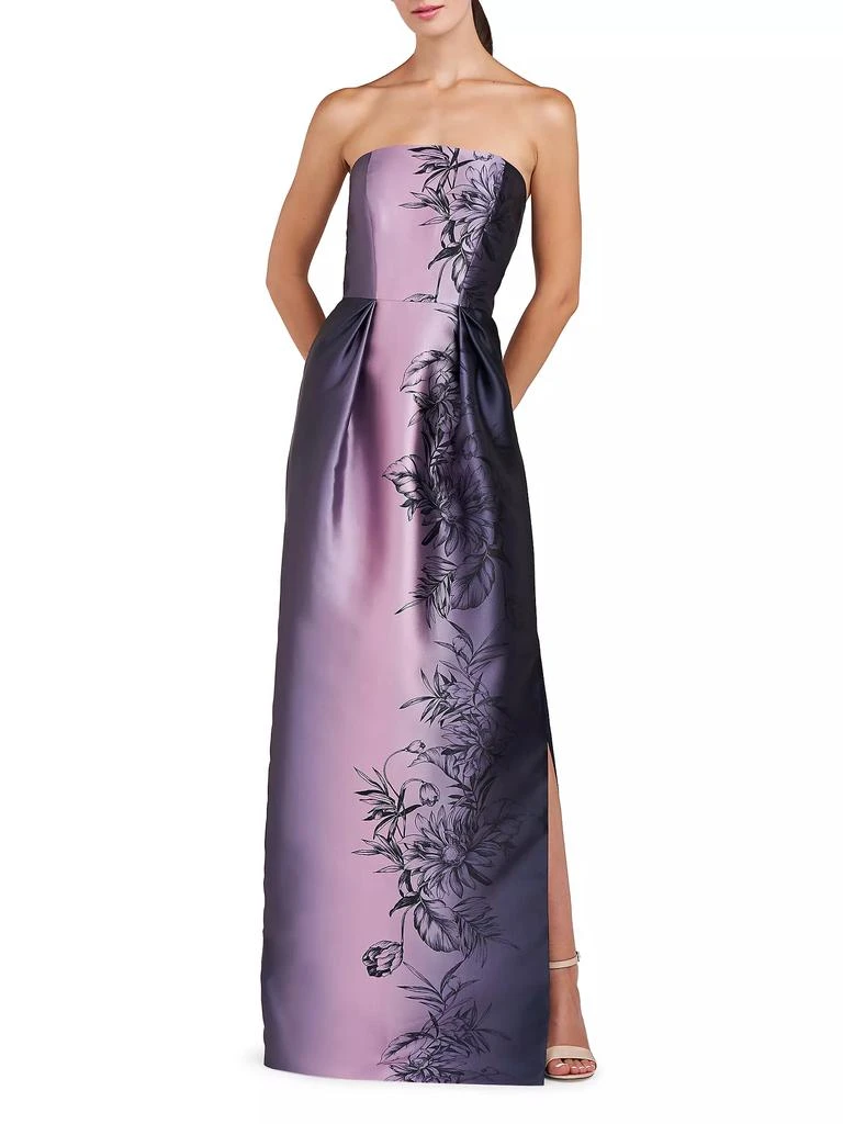 Kay Unger Marisol Strapless Mikado Column Gown 2