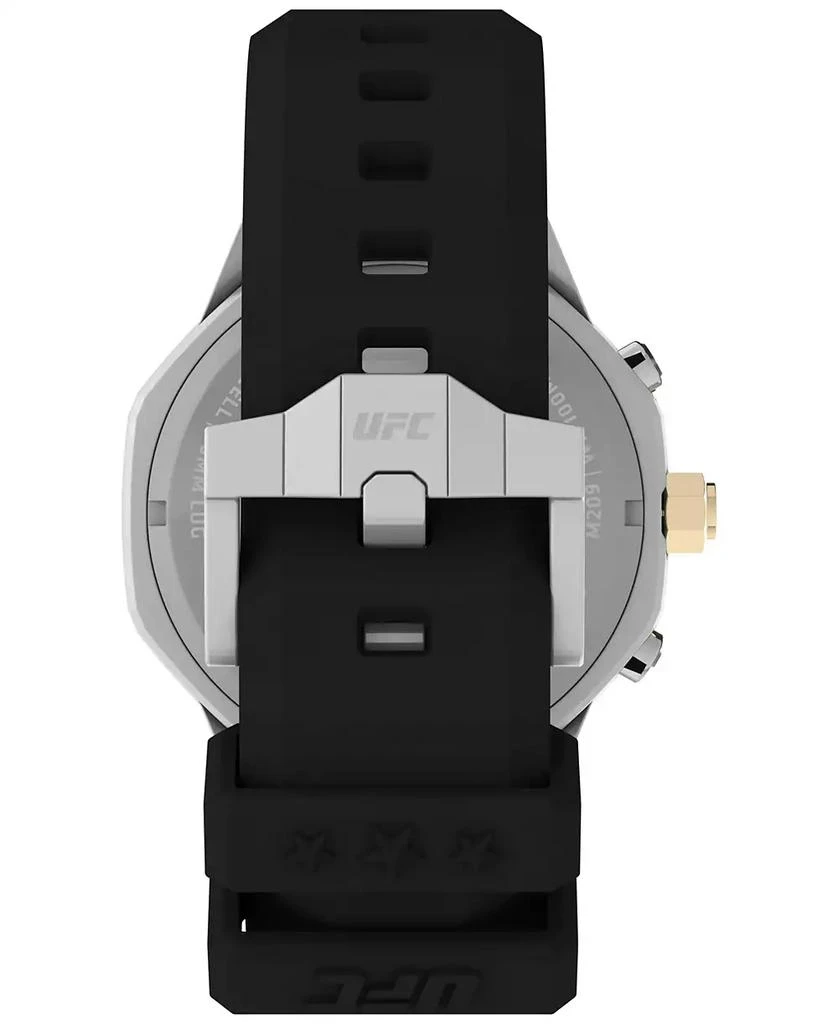 Timex Unisex UFC King Analog Black Silicone Strap 45mm Octagonal Watch 4