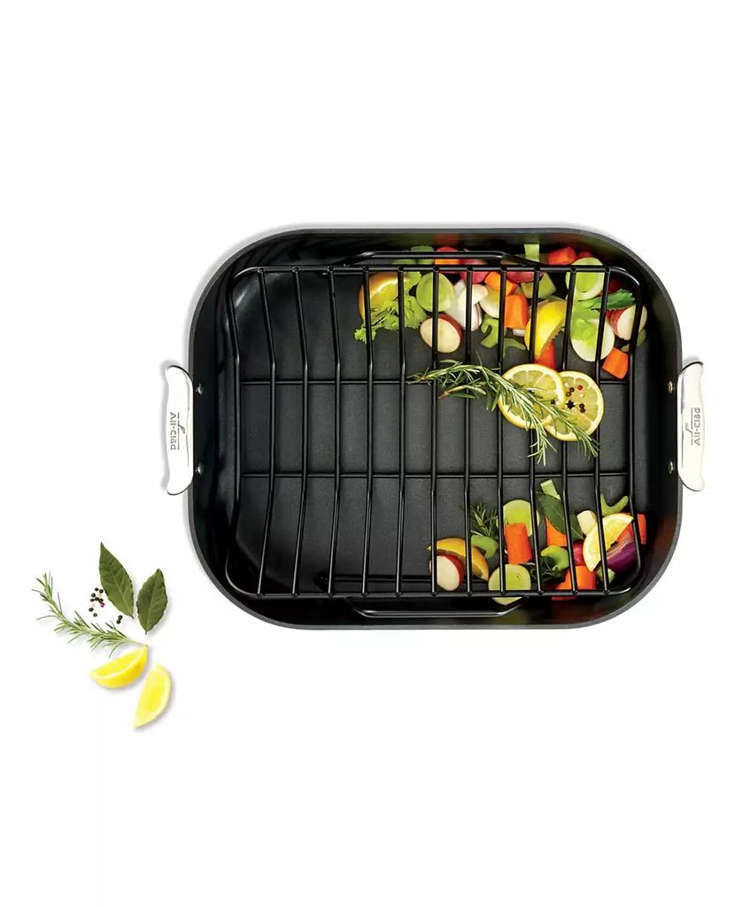 All-Clad HA1 Nonstick Hard Anodized Roaster with Rack Cookware 2