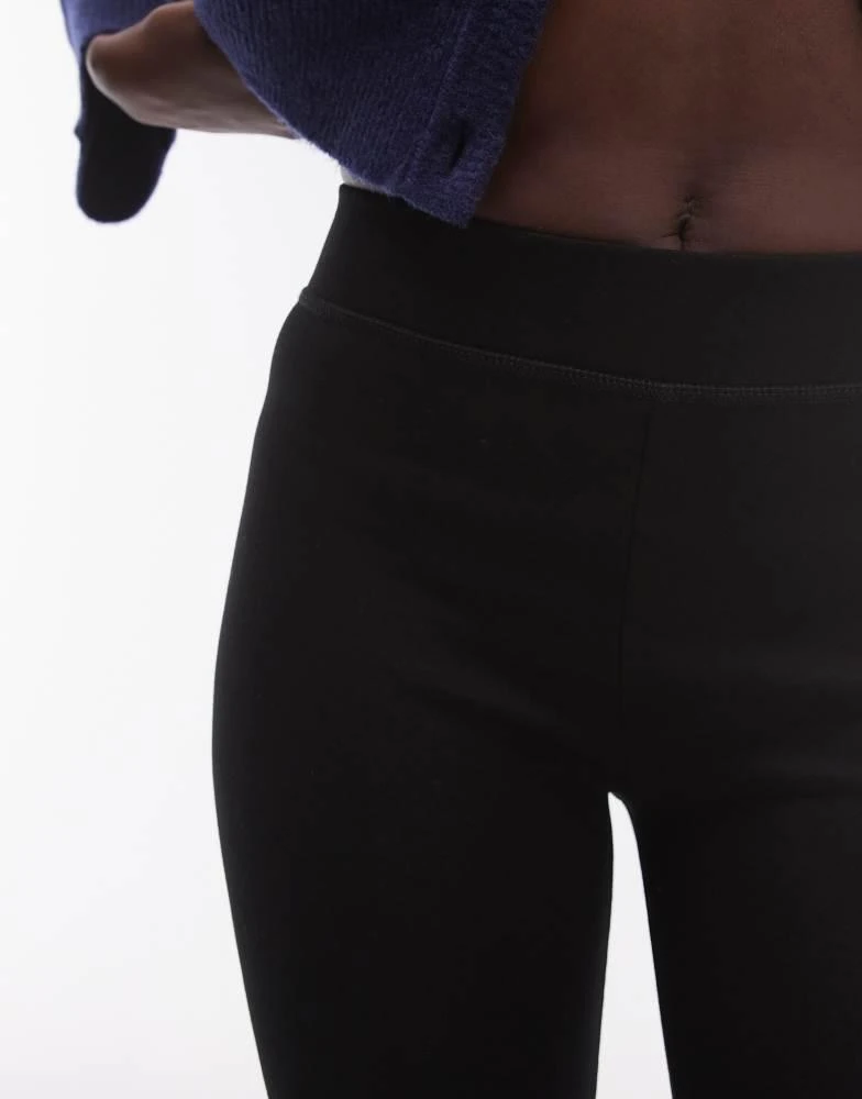 Topshop Tall Topshop Tall full length heavy weight legging in black 4