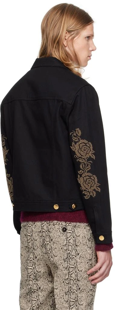 Ernest W. Baker Black Studded Denim Jacket 3