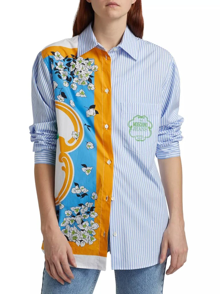 Moschino Jeans Patchwork Cotton Blouse 3