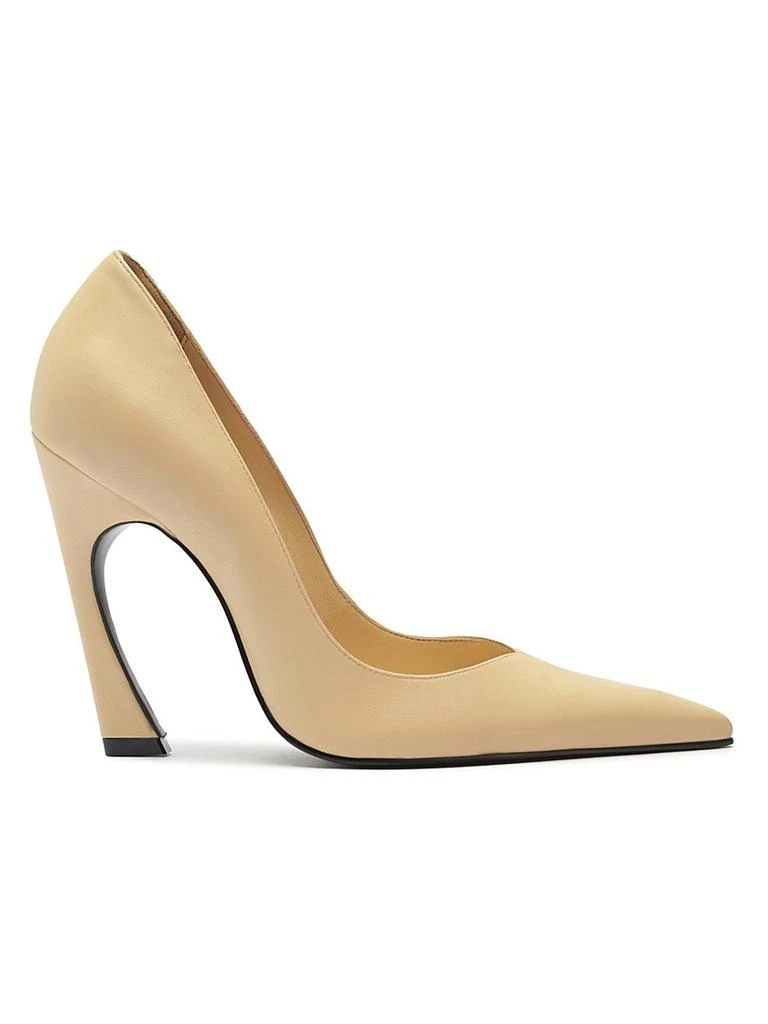 Schutz Lexi Leather Sculptural-Heel Pumps 1