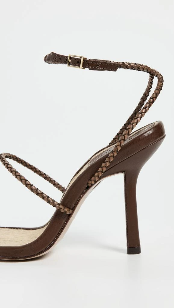 Schutz Kaya Straw Heeled Sandals 5