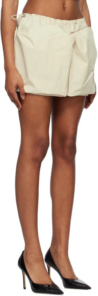 Yuzefi Beige Cargo Miniskirt 2