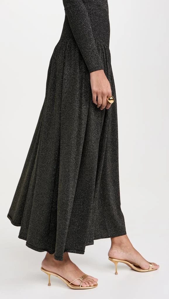 Zimmermann Crush Metallic Flare Skirt 3