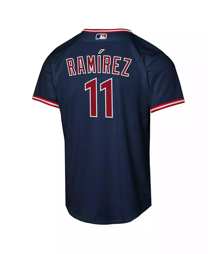 NIKE Big Boys and Girls Jose Ramirez Navy Cleveland Guardians Alternate Replica Player Jersey 3