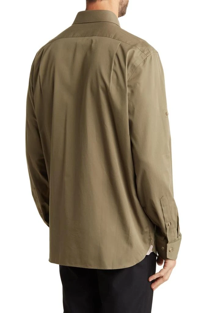 Lorenzo Uomo Trim Fit Long Sleeve Cotton Button-Up Shirt 2