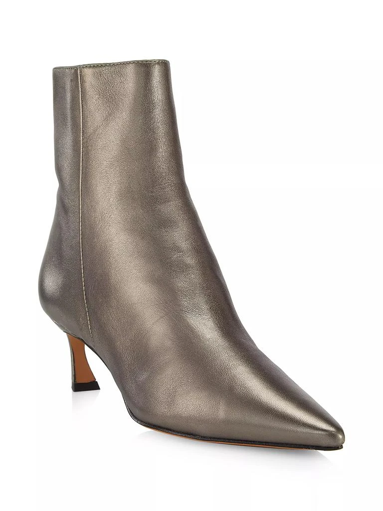 Alexandre Birman Myra 50MM Metallic Leather Ankle Booties 2
