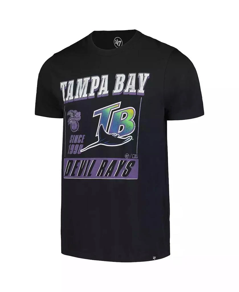 '47 Brand Men's Black Tampa Bay Rays Outlast Franklin T-Shirt 3