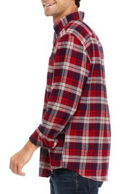 Saddlebred® Long Sleeve Flannel Plaid Button Up Shirt 3