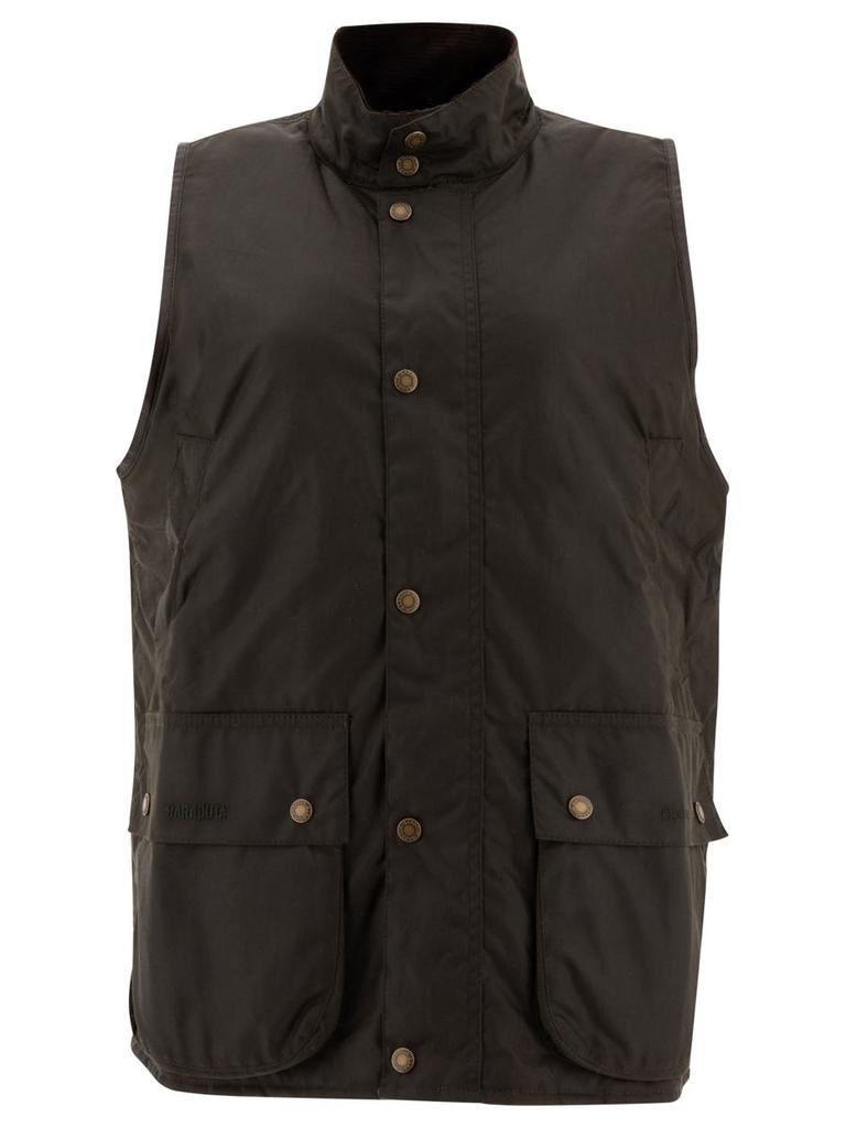 Baracuta Baracuta Barbour X Baracuta Waxed Oversized Vest Jacket