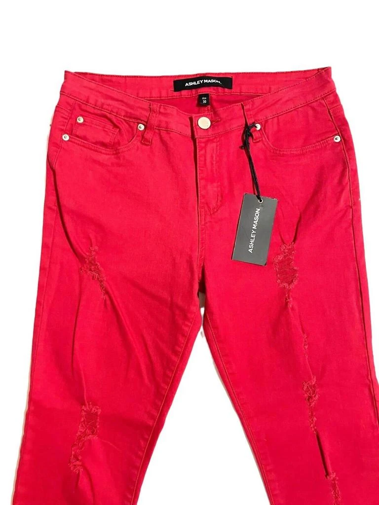 Ashley Mason Ashley Mason - Women's Distressed Denim Skinny Jeans 2