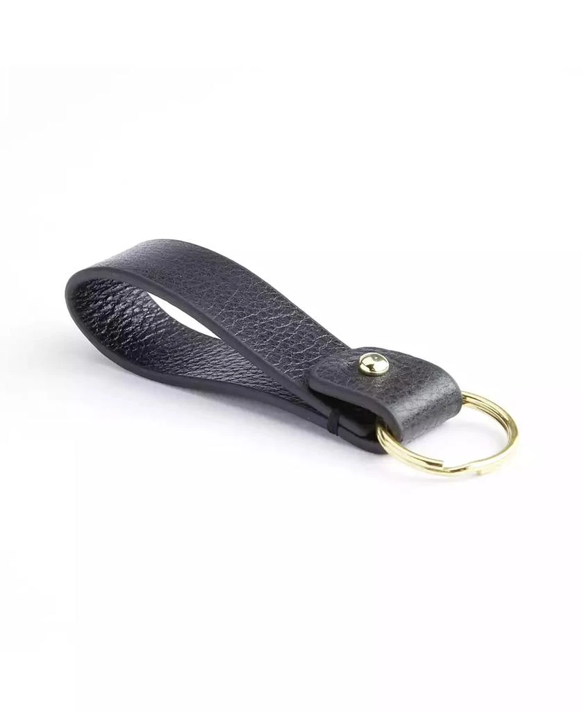 ROYCE New York Leather Loop Key Fob with Gold Hardware 3