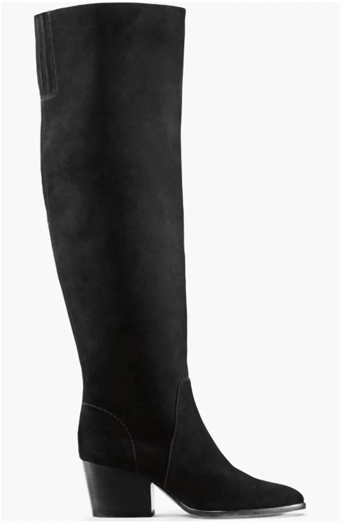 Vince Camuto Vince Camuto - Women Suede Leather Block Heel Knee High Boots 5