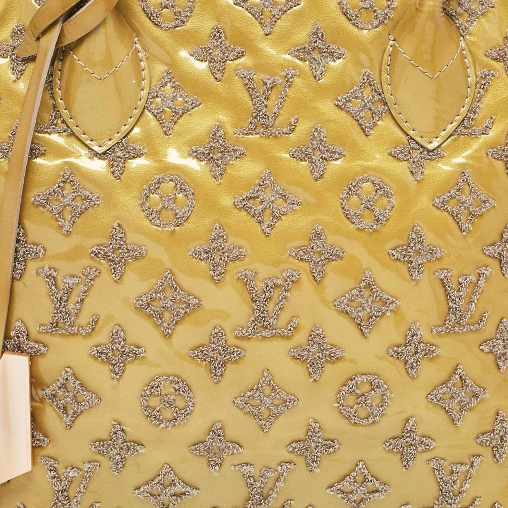 Louis Vuitton Louis Vuitton Gris Monogram Patent Leather Limited Edition Fascination Lockit Bag 7