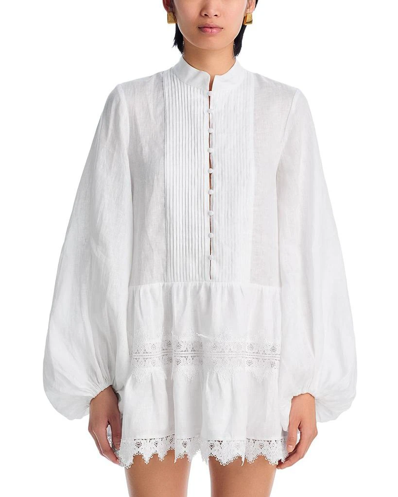 Bardot Antonia Lace Trim Mini Dress 7
