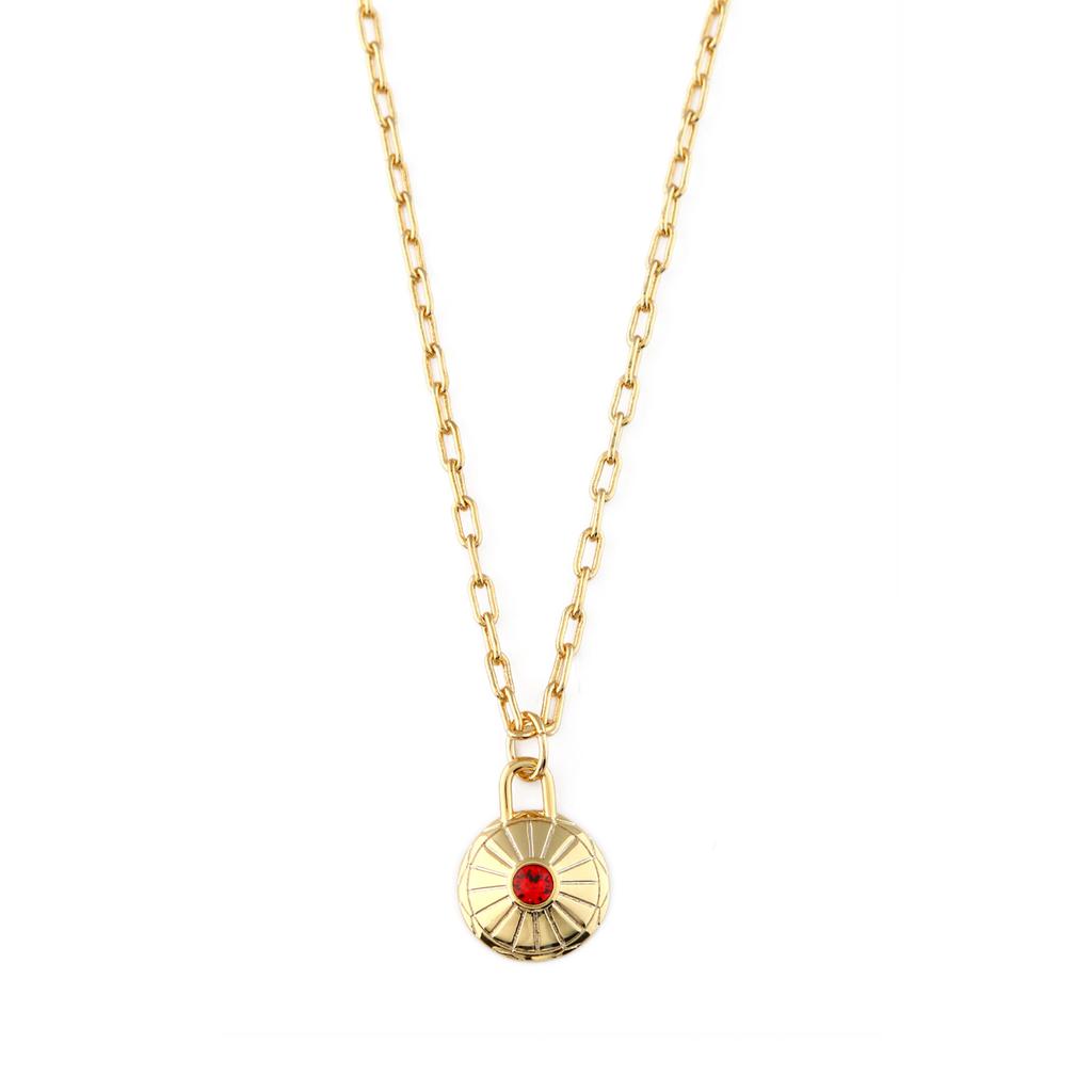 Orelia London July Birthstone Necklace Made With Swarovski Crystals