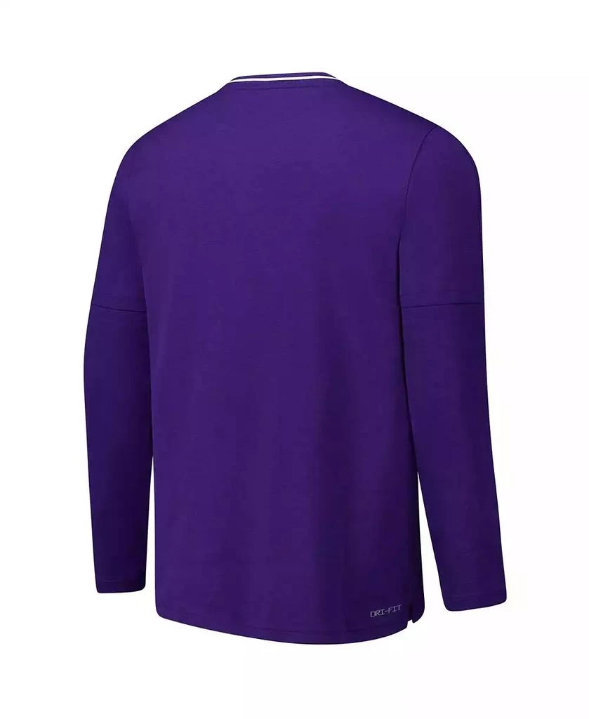 NIKE Men's Purple TCU Horned Frogs Coaches Quarter-Zip Jacket 3