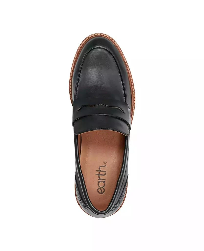 Earth Women's Lindy Block Heel Slip-On Penny Loafers 3